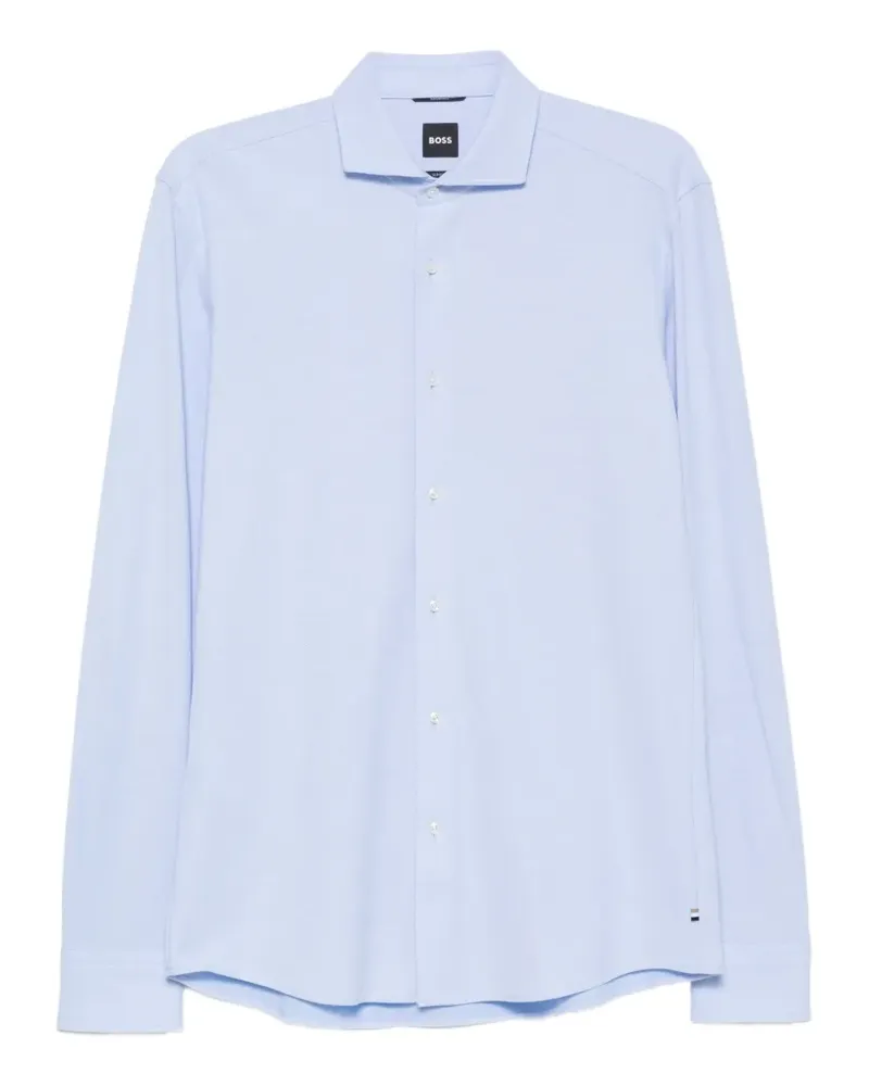 HUGO BOSS Hemd mit Spreizkragen - Blau Blau