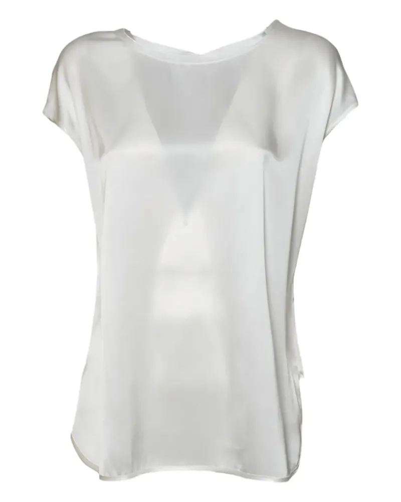 SOLOTRE Oberteil mit Knotenverschluss - Weiß Weiß
