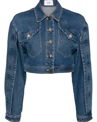 Acler Gekürzte Jeansjacke Blau