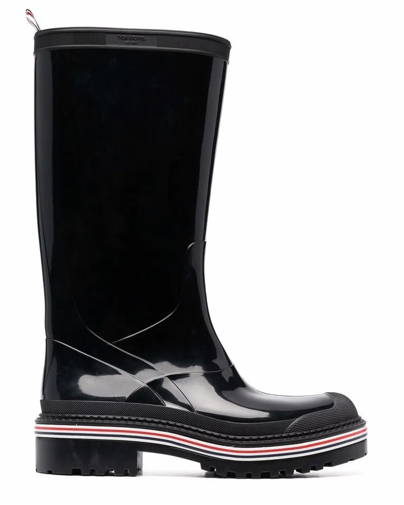 Thom Browne Stiefel mit Streifen Schwarz