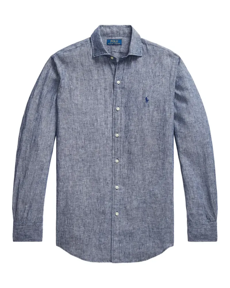 Ralph Lauren Hemd aus Leinen - Blau Blau