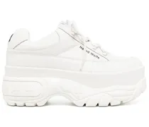 Sneakers mit Plateau - Weiß