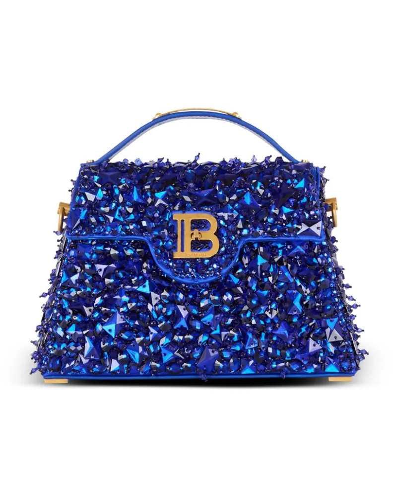 Balmain B-Buzz Dynastie Schultertasche - Blau Blau