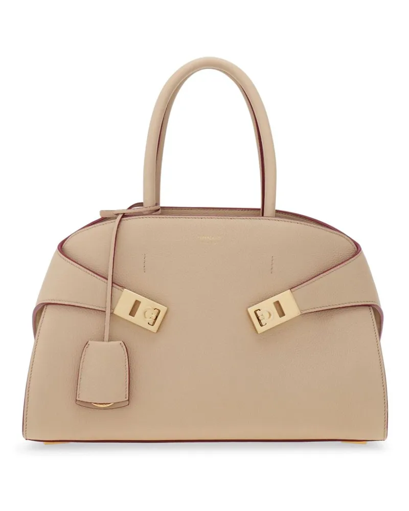Ferragamo Hug Tote Bag - Nude Nude