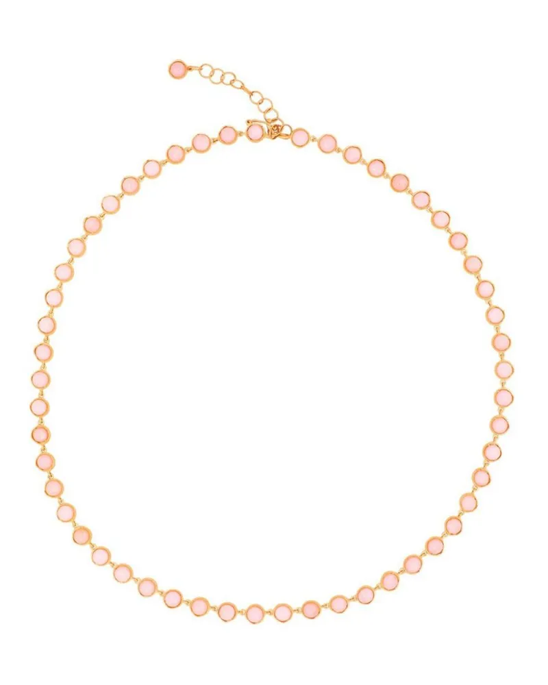 Irene Neuwirth 18kt Classic Rotgoldhalskette mit Opal - Rosa Rosa