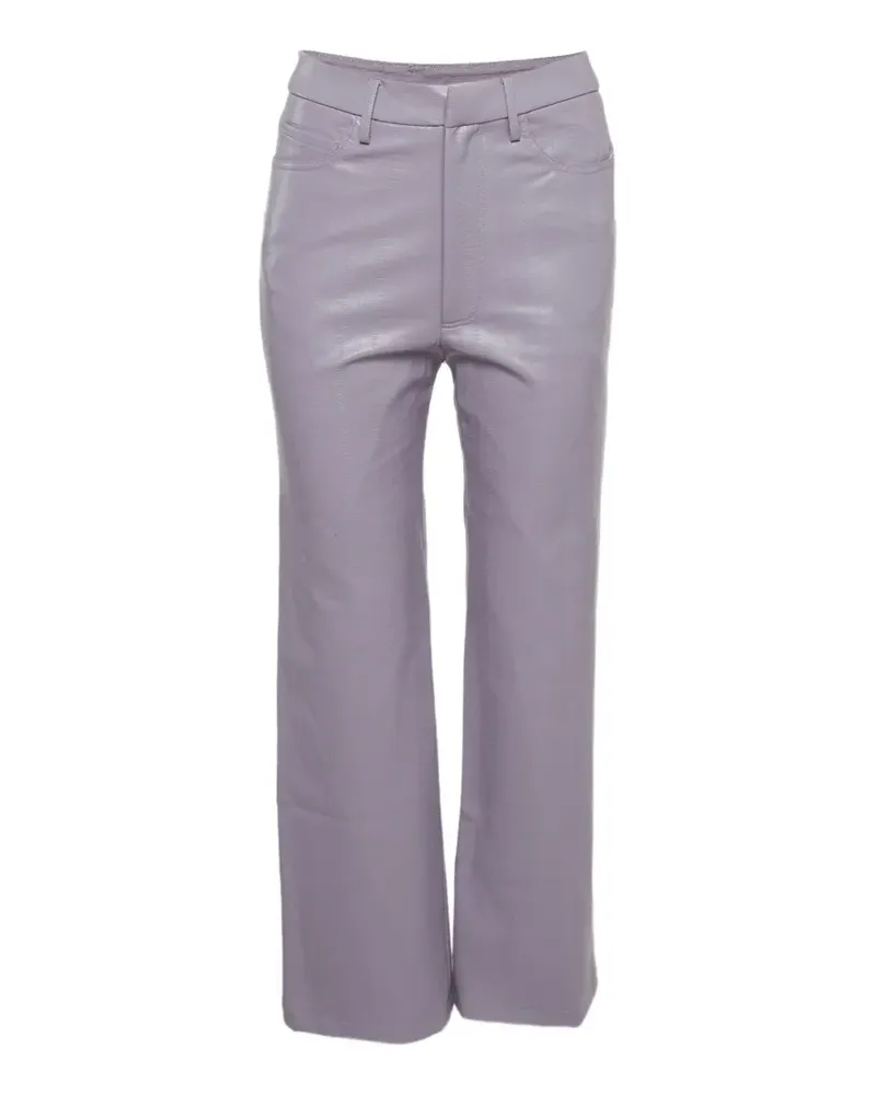 ROTATE Birger Christensen Rotie faux-leather trousers - Violett Violett