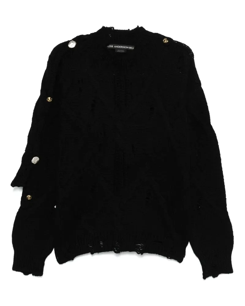 Andersson Bell Pullover im Layering-Look - Schwarz Schwarz