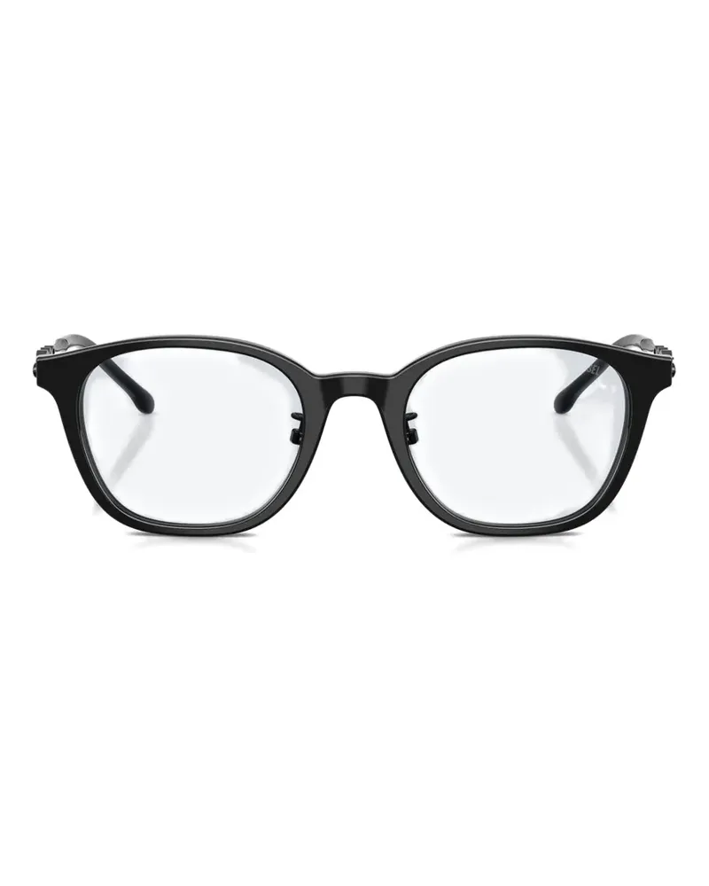 Diesel cut-out temple round-frame glasses - Schwarz Schwarz
