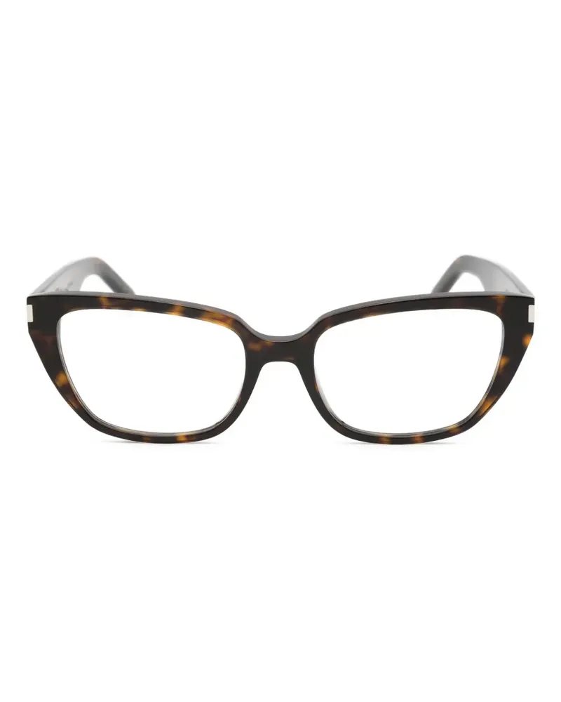 Saint Laurent Cat-Eye-Brille in Schildpattoptik - Braun Braun