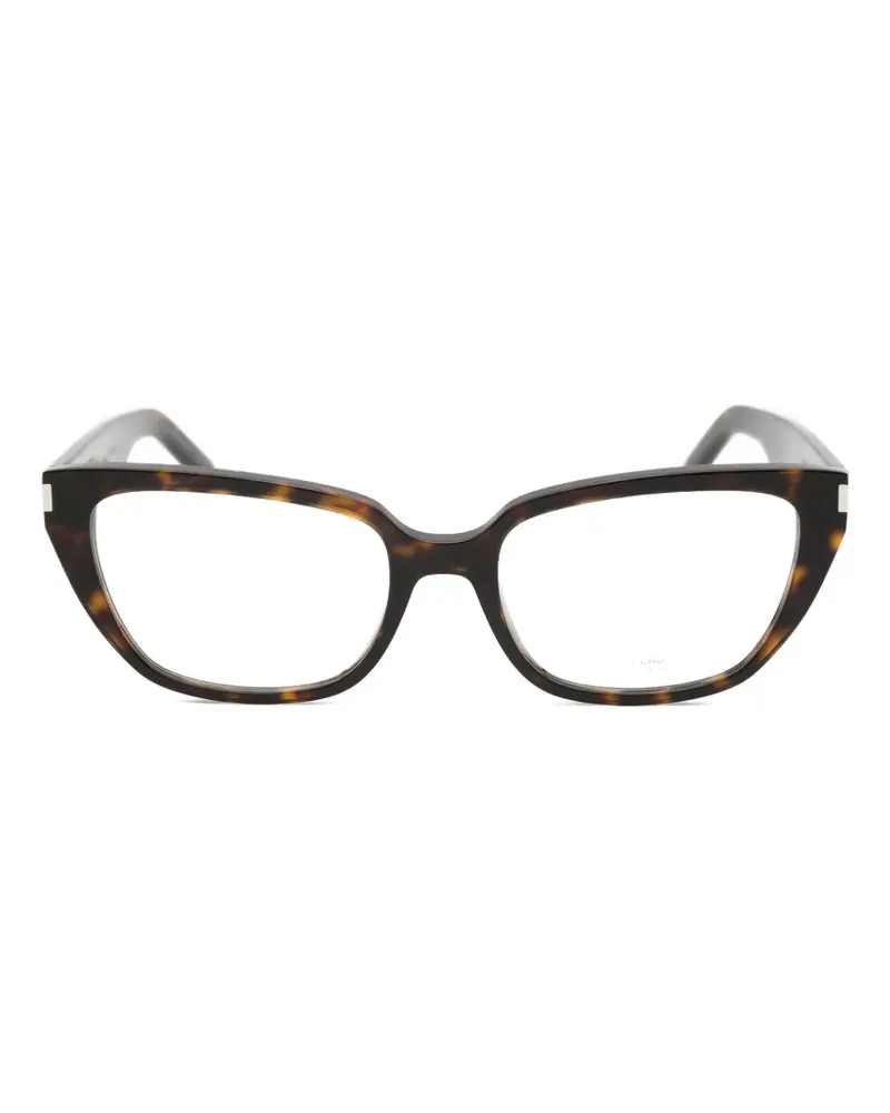 Saint Laurent Cat-Eye-Brille in Schildpattoptik - Braun Braun