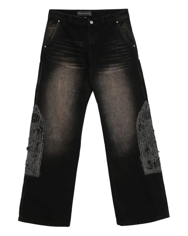 WHO DECIDES WAR Mocha jeans - Schwarz Schwarz
