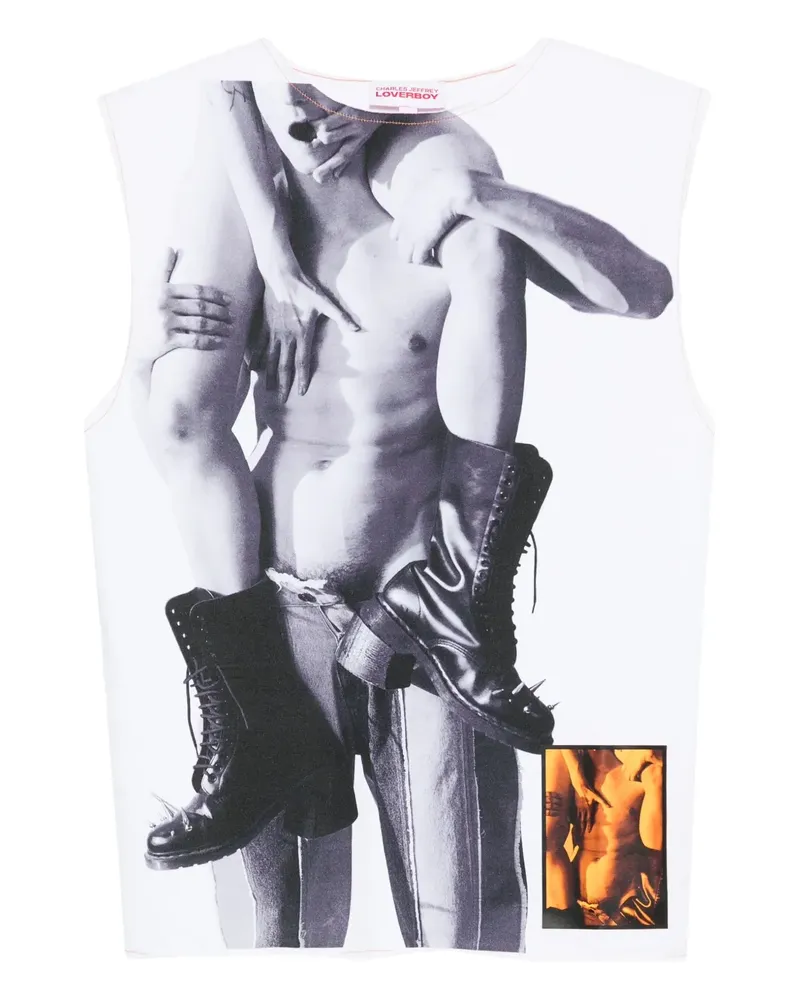Charles Jeffrey Loverboy Tanktop mit grafischem Print - Weiß Weiß