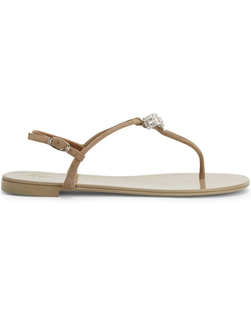 Giuseppe Zanotti Maryland Sandalen mit Kristallen - Nude Nude
