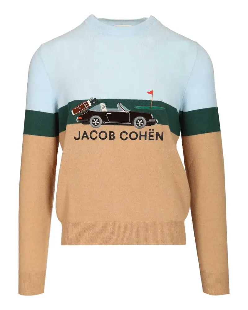 Jacob Cohën Gestreifter Pullover - Nude Nude