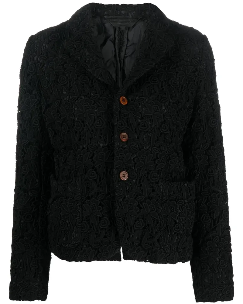 Comme des Garçons Bourdon Blazer - Schwarz Schwarz