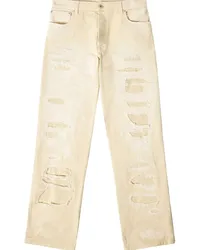 Heron Preston Gerade Jeans im Distressed-Look Nude