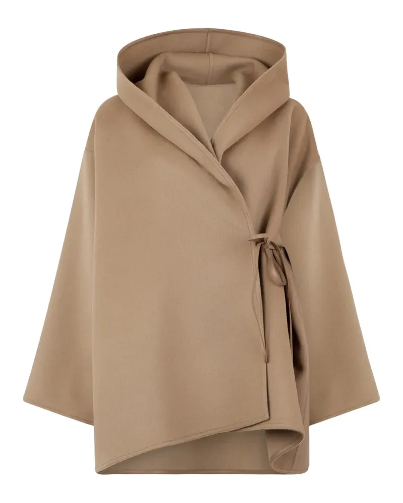 Yves Salomon hooded wrap coat - Braun Braun