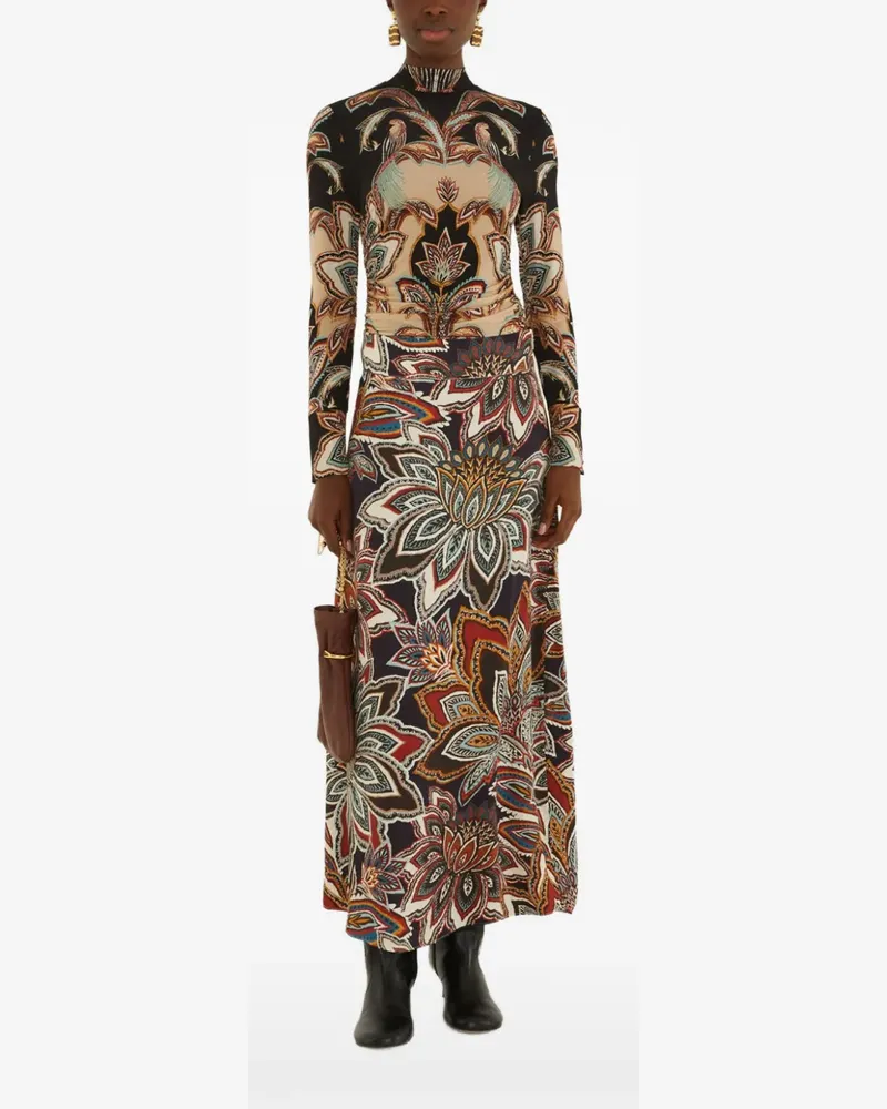 FARM Rio Tapestry Dream Oberteil mit Blumen-Print - Nude Nude