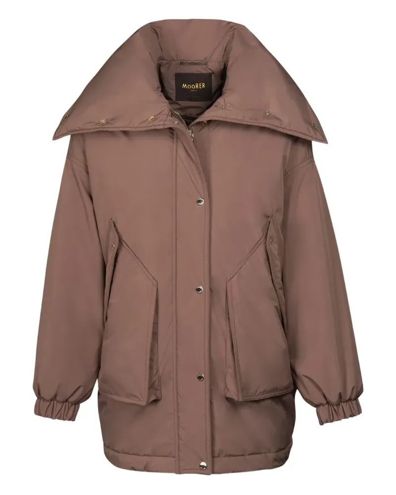 MOORER wide-collar padded jacket - Braun Braun