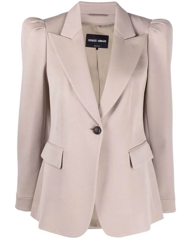 Giorgio Armani Schmaler Blazer - Nude Nude