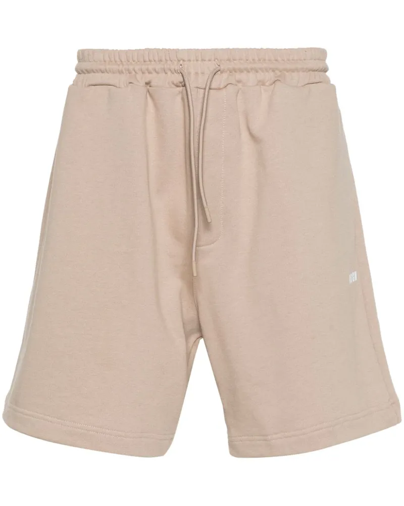 MSGM Joggingshorts mit Logo-Print - Nude Nude