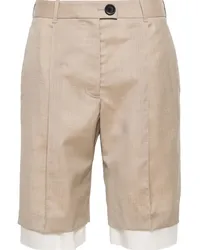 Peter Do Klassische Shorts im Layering-Look Nude