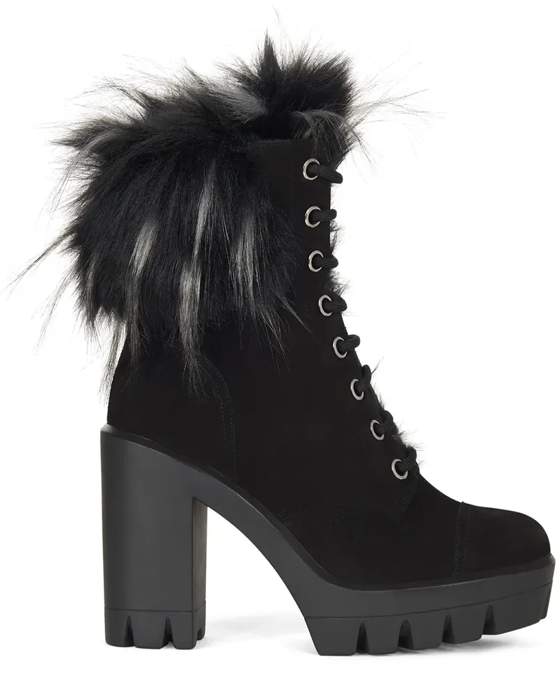 Giuseppe Zanotti Tonix Winter Plateau-Schnürstiefel 110mm - Schwarz Schwarz