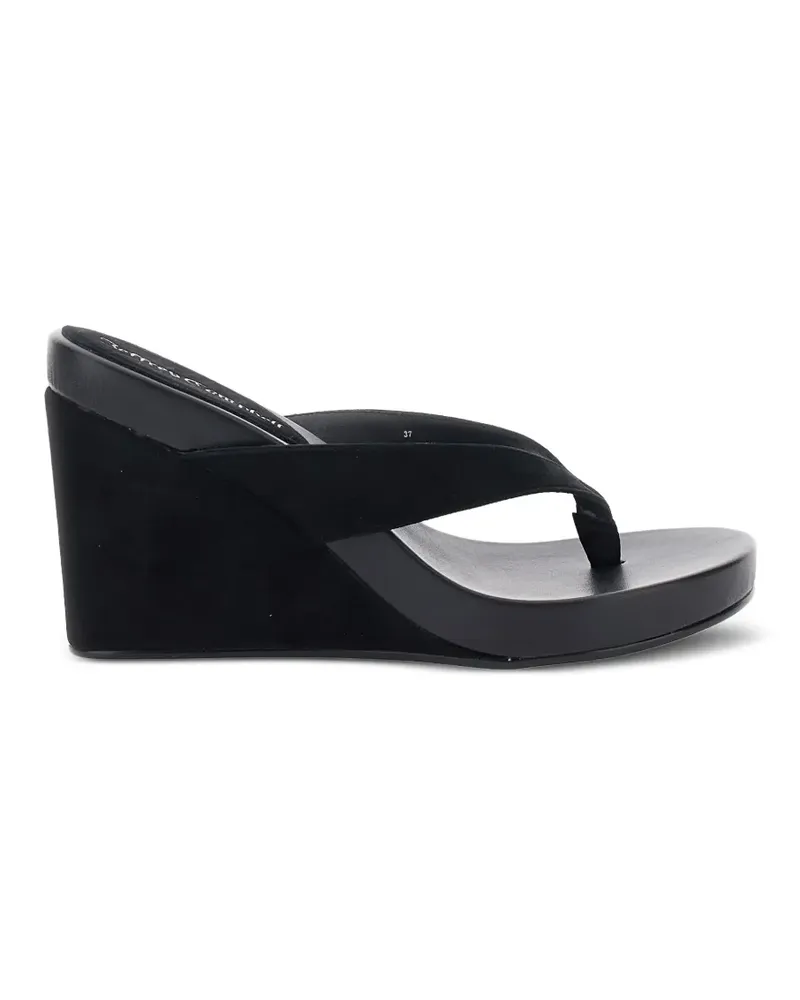 Jeffrey Campbell Liezel suede wedge sandals - Schwarz Schwarz