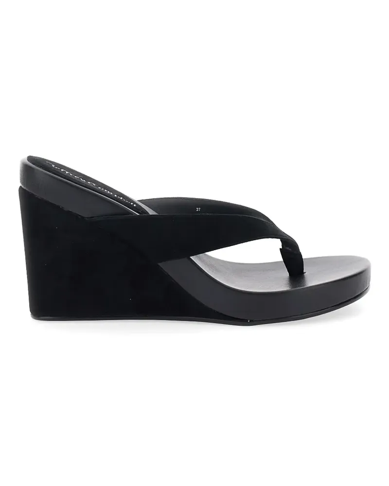 Jeffrey Campbell Liezel suede wedge sandals - Schwarz Schwarz