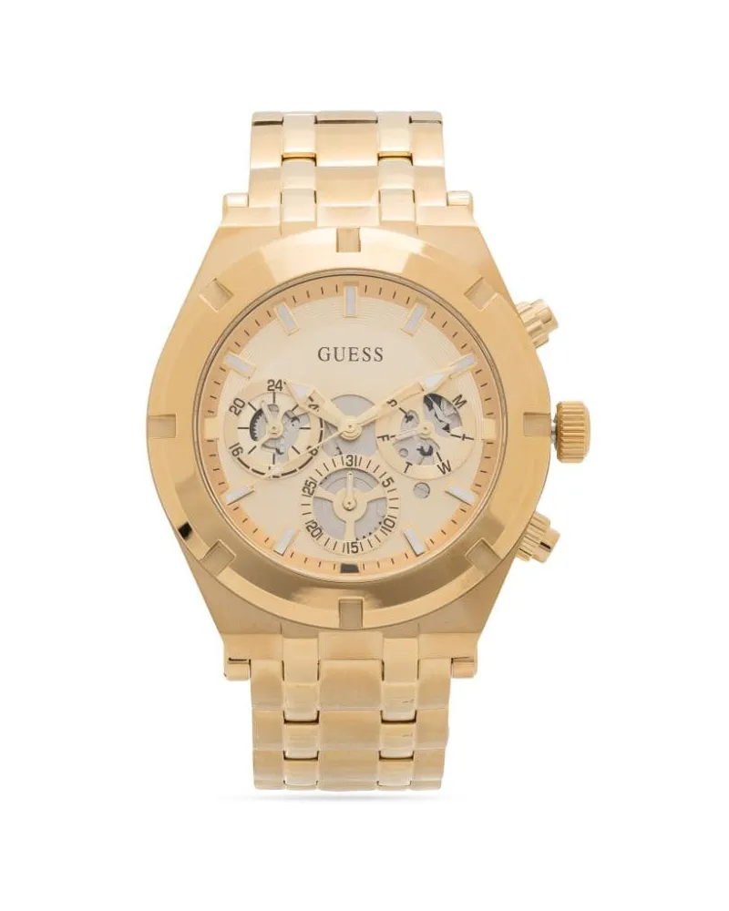Guess Continental Armbanduhr mit Quarzwerk 47mm - Gold Gold
