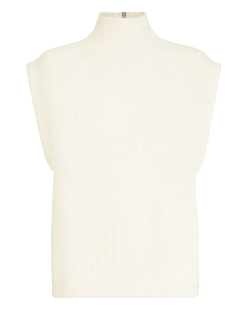 Brunello Cucinelli Gerippter Rollkragenpullunder - Nude Nude