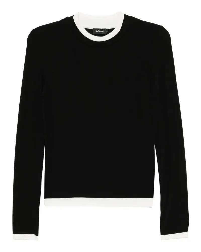 Tout a Coup T-Shirt im Layering-Look - Schwarz Schwarz