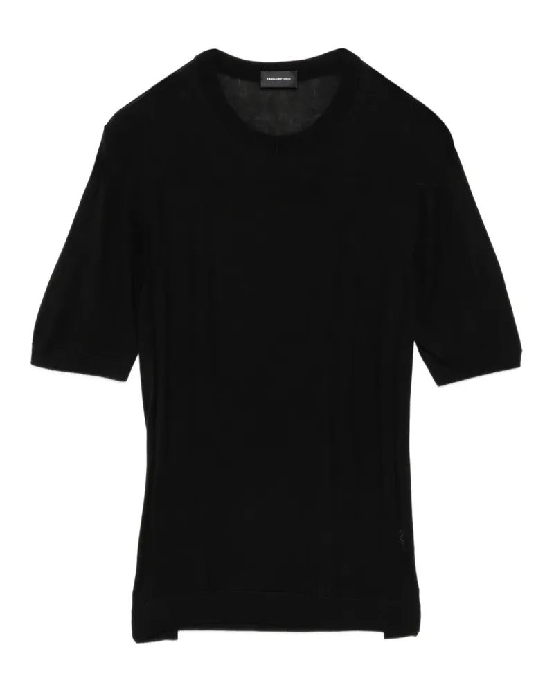 Tagliatore crew-neck T-shirt - Schwarz Schwarz