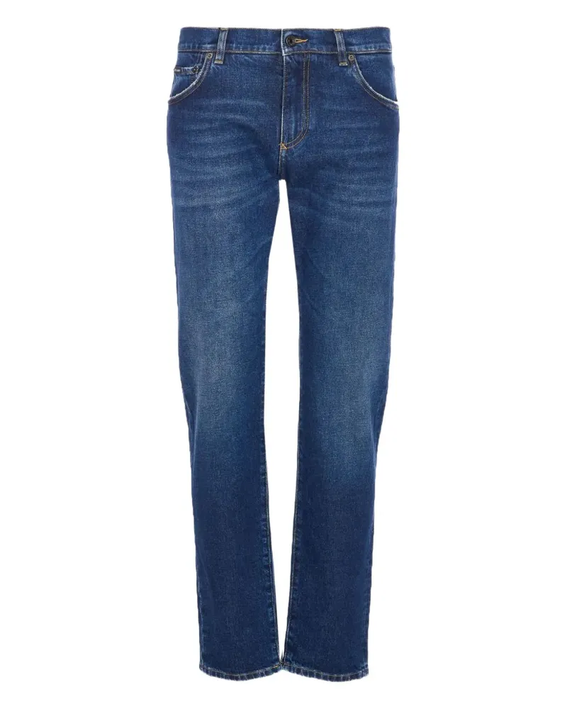 Dolce & Gabbana logo-plaque jeans - Blau Blau