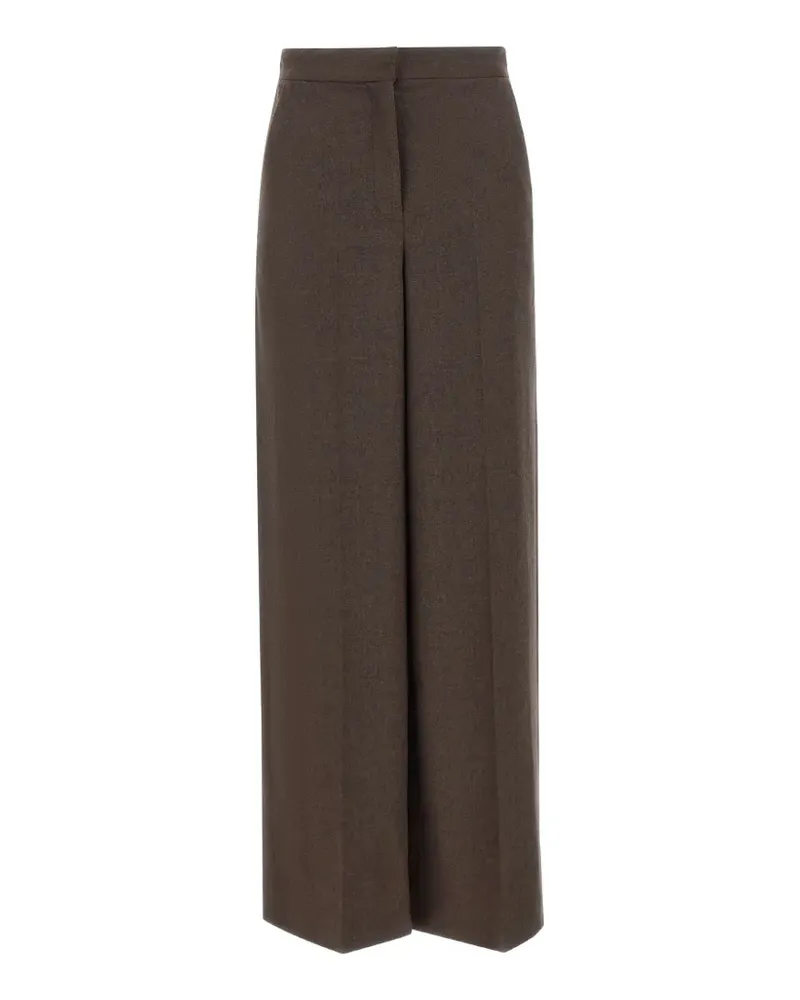 Gran Sasso pressed-crease palazzo pants - Braun Braun