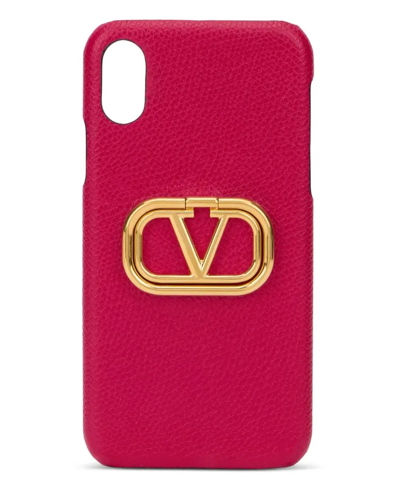 Valentino Garavani iPhone X-Hülle mit Logo - Rosa Rosa