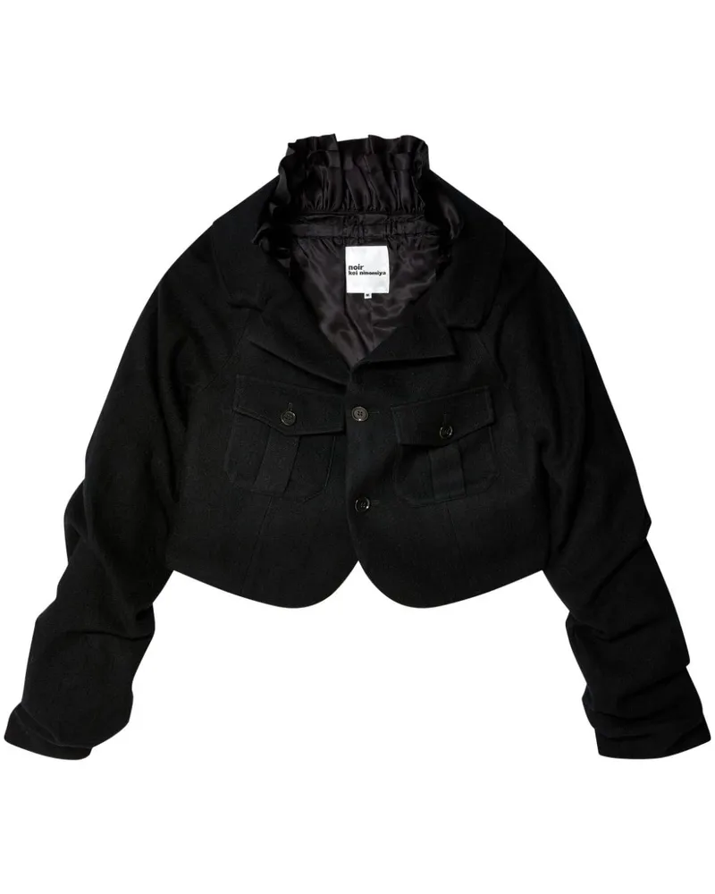 Noir Kei Ninomiya Cropped-Jacke - Schwarz Schwarz
