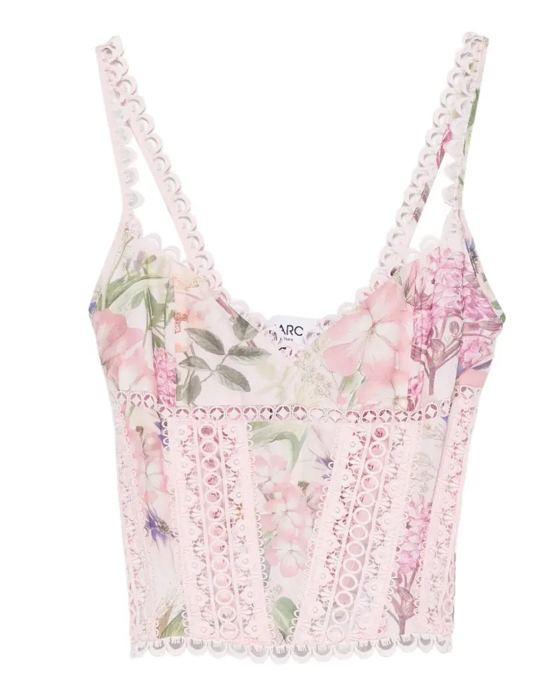 Charo Ruiz Poppy floral-print top - Rosa Rosa