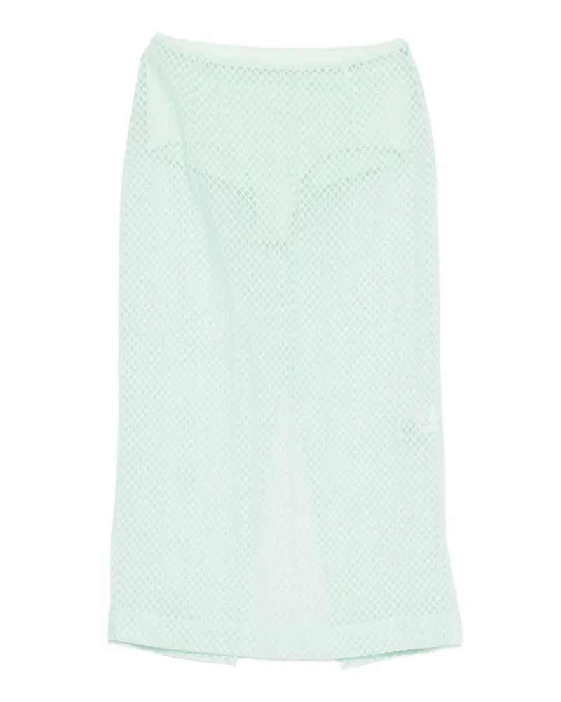 Patrizia Pepe devoré organza midi skirt - Grün Grün