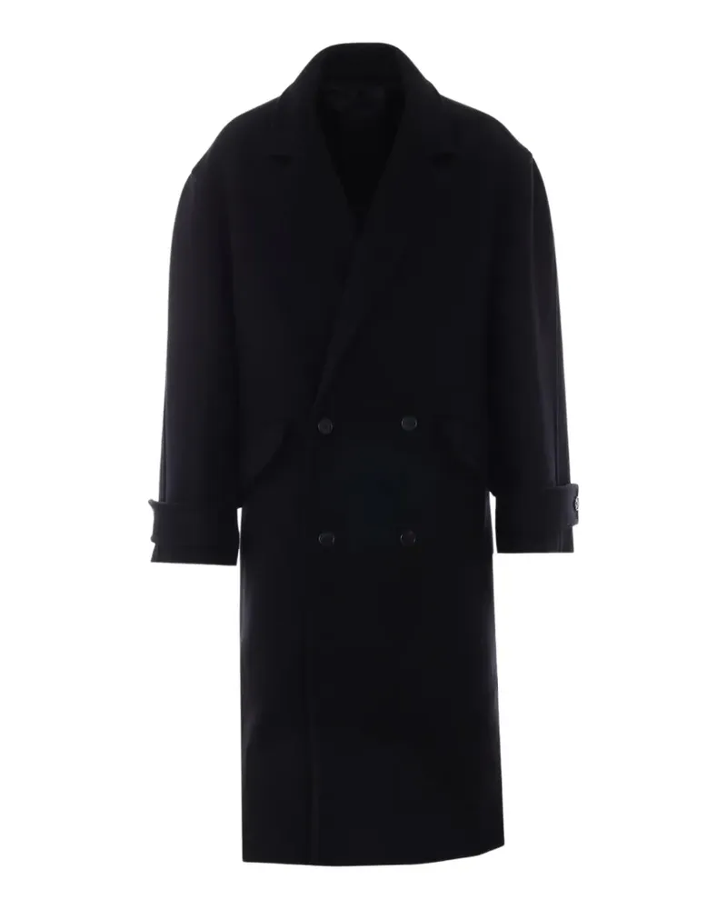 Lanvin double-breasted belted coat - Schwarz Schwarz