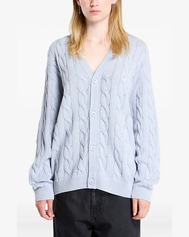 Carhartt WIP Cardigan mit Zopfmuster - Blau Blau