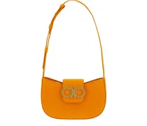 Mini-Tasche mit Gancini-Detail - Orange