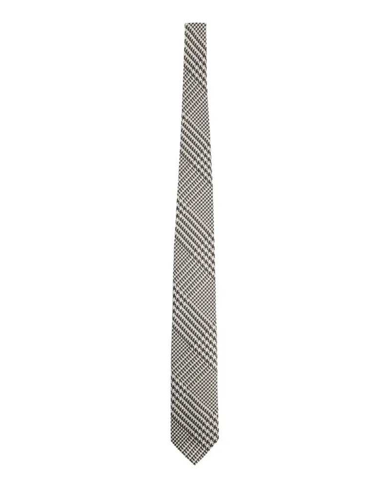Tom Ford checked silk tie - Grau Grau
