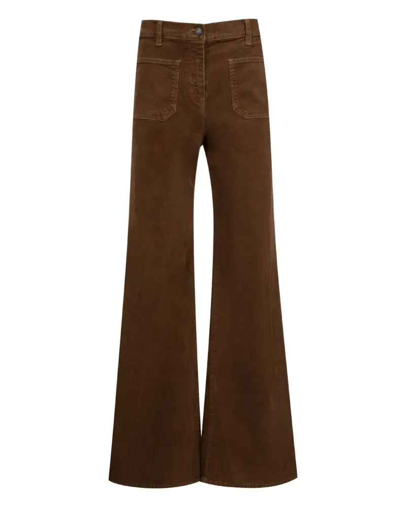 Nili Lotan patch-pocket trousers - Braun Braun