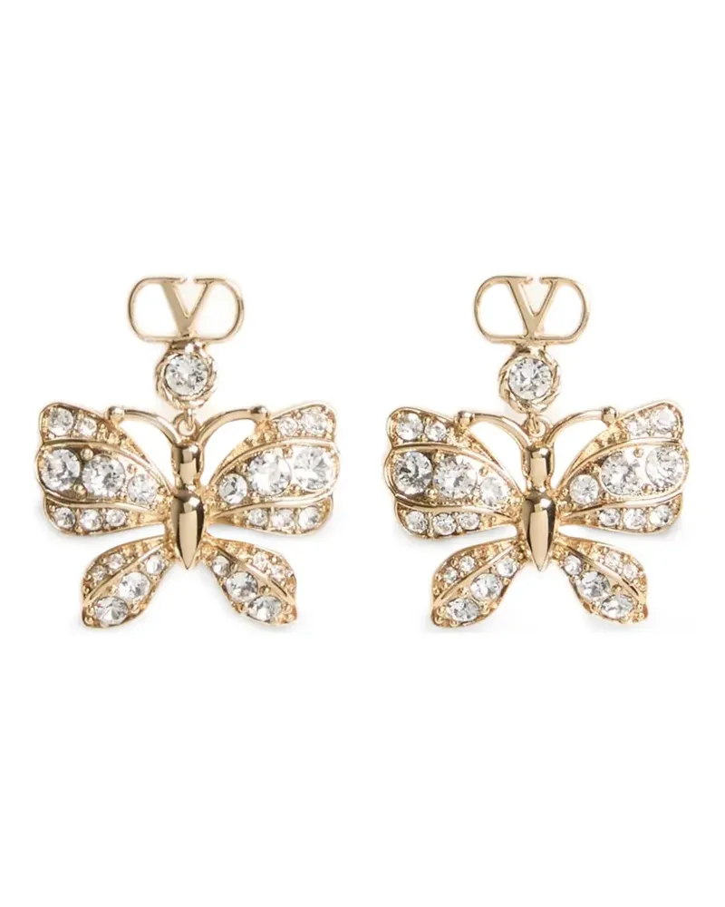 Valentino Garavani Flutterby Ohrringe aus Metall und Swarovski-Kristallen - Gold Gold