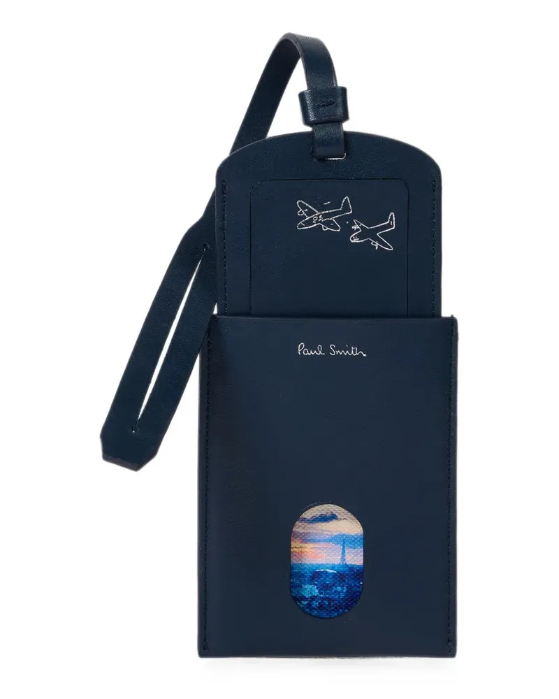 Paul Smith Paris Gepäckanhänger aus Leder - Blau Blau