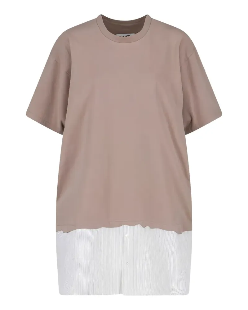 Maison Margiela layered mini dress - Nude Nude