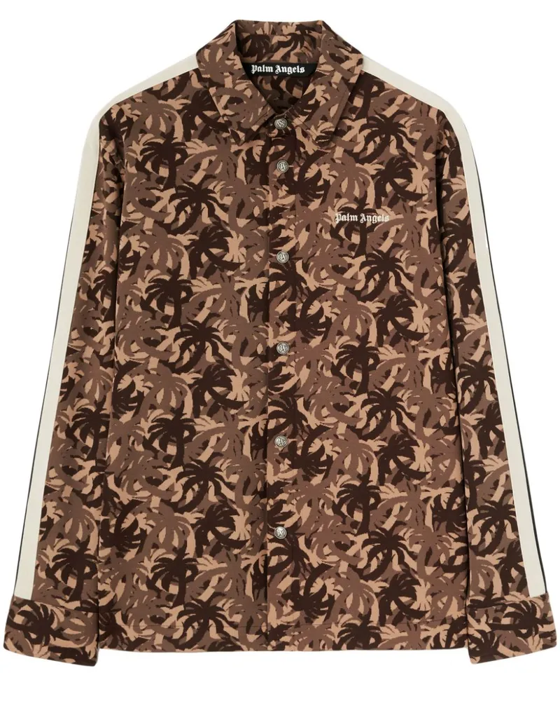 Palm Angels Palms Hemd mit Camouflage-Print - Braun Braun