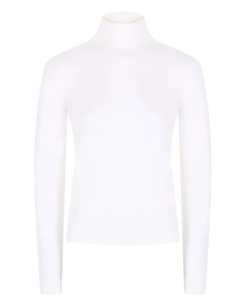 Gran Sasso Strickoberteil mit Rollkragen - Weiß Weiß