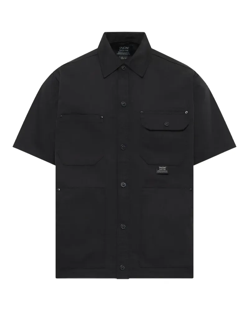 TAION Non Down Work Hemd - Schwarz Schwarz